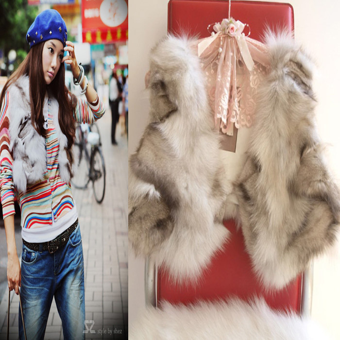 皮草,莱特堡 优雅风情进口整貂裘皮无袖<em>戴帽</em>女