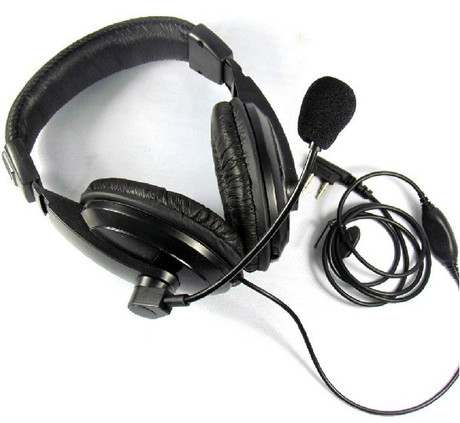 对讲机耳机 对讲机耳麦 重型头戴对讲机耳机 带