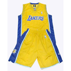 NBA洛杉矶湖人球衣 运动篮球衣 组队球衣 主场