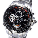 情人节礼物 正品 <span class=H>CASIO</span>卡西欧 男表 钢带 男士 手表 EF-543D-1A