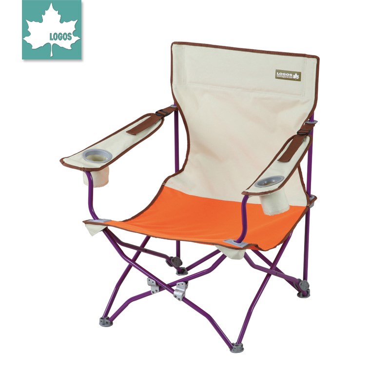 LOGOS 休闲户外野餐 便携折叠躺椅子 烧烤露营垂钓必备 可调角度
