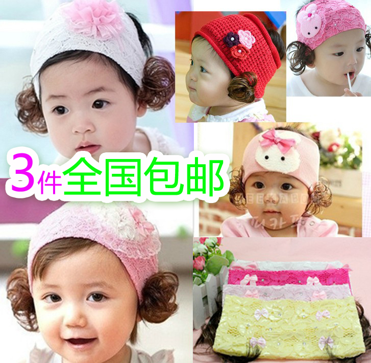 3件包邮婴儿假发发带宝宝发圈女童发饰品公主蕾丝发箍心型头饰夏|msdalam kategori Kanak-kanak/Bayi/Keluarga dipasang, Aksesori Kanak-kanak, rambut palsu - dari Buy2taobao.com untuk memberikan perkhidmatan ejen Taobao profesional membeli
