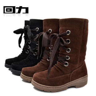 Shanghai of female money back snow boots warm cotton boots shoes XueDeXie outdoor warm warm shoes 1029