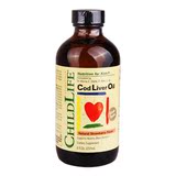 DHA 美国childlife鳕鱼肝油 237ml 婴儿童鱼肝油草莓味