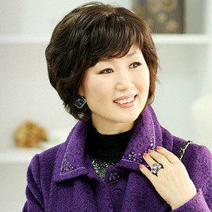 鼎尚假发中老年假发女短发卷蓬松 短卷发 妈妈 中年假发 仿真发