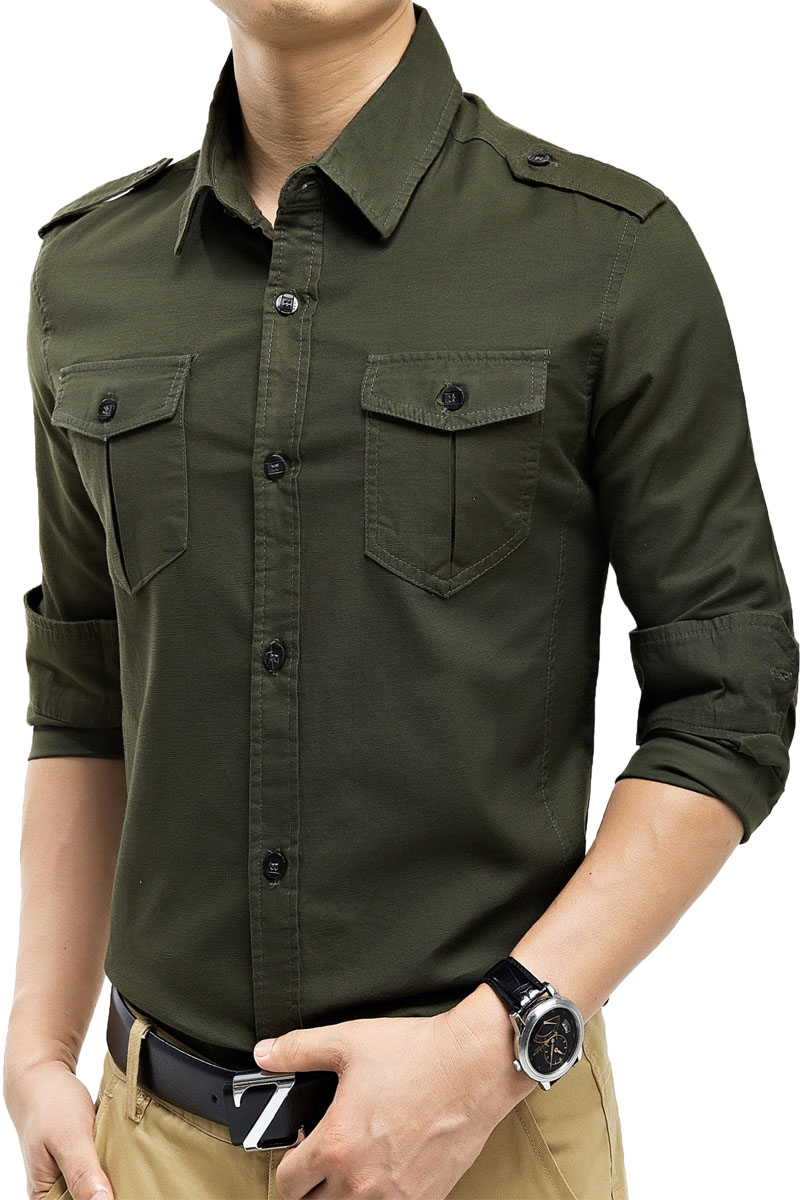 Рубашка camisa Army Green