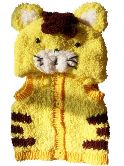 <em>完美叶子编织小</em>屋 手工宝宝<em>马甲</em>帽衫 老虎小熊