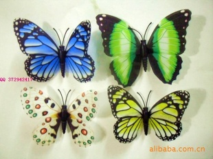 Imported film laser printing packing simulation Luminous butterfly magnet Pin simulation butterfly Refrigerator stickerin the Home accessories , Stickers , Fridge sticker category - from Buy2taobao.com to provide professional Taobao agent buy service