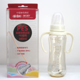 正品促销特价240ml Y1007爱得利实感带柄自动PES奶瓶 樱派母婴