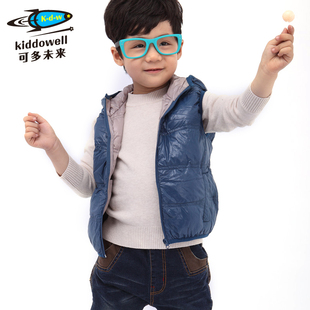  可多未来童装 秋冬装新款 中小男童儿童羽绒背心韩版潮外套