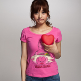 2011唐狮正品夏装女圆领短款可爱卡通T恤#111221022440