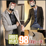 2012外套 男士休闲西服男韩版西装男学院西装修身外套小西装 男