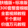 淘宝店铺装修 网店模板全套 标准版+扶植版 新手免费送工具