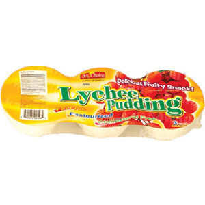  马来西亚 Mychoice  lychee荔枝果冻布丁 嫩滑360g 三大杯装 三杯