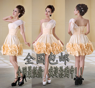 12 mad grab for all Delta short dress bridesmaid dress bridal toast small dress suit  national mail