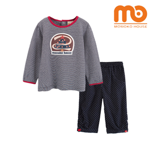  蔓趣屋童装 女童春装 宝宝衣服儿童套装 T恤打底裤2件套 原创