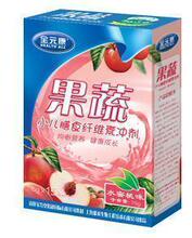 全元康果蔬膳食纤维素冲剂★水蜜桃味★补充维生素/清火
