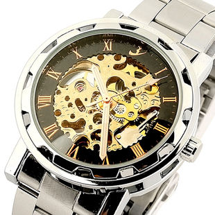  全自动机械表手表男士 夜光男表韩版镂空男士机械手表正品复古表