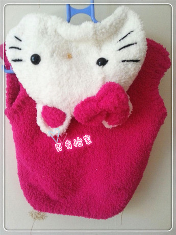 手工编织<em>儿童毛衣背心</em>宝宝<em>马甲</em>天鹅绒加厚<em>马夹</em>