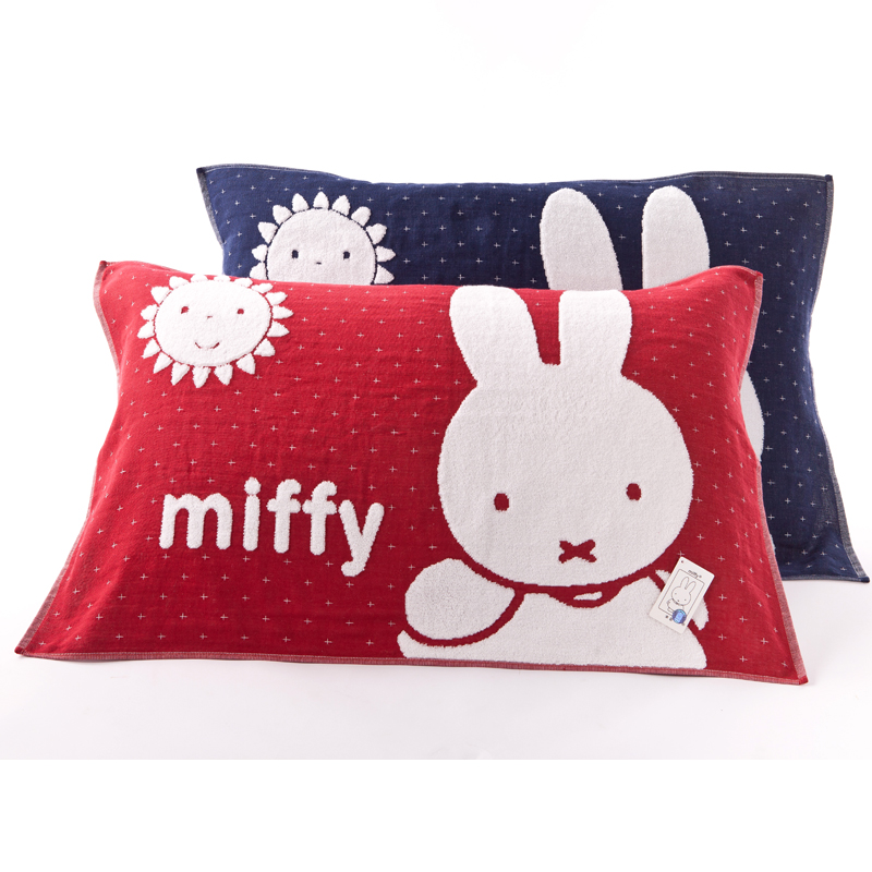 Gold No. Pillowcase quality goods pure cotton a pair Miffy lovers adult Cartoon Cotton Gauze Two thickeningin the Bedclothes , Pillow category - from Buy2taobao.com to provide professional Taobao agent buy service