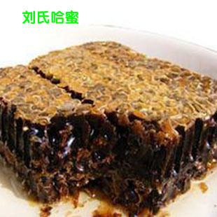 刘氏哈蜜 老巢蜜鼻咽炎口嚼蜜蜂巢素原料鼻炎咽炎福星正品年货
