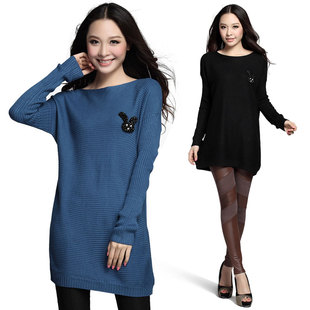 淘宝网针织衫<em>大款毛衣</em>宽松长 韩剧同款衣服 女