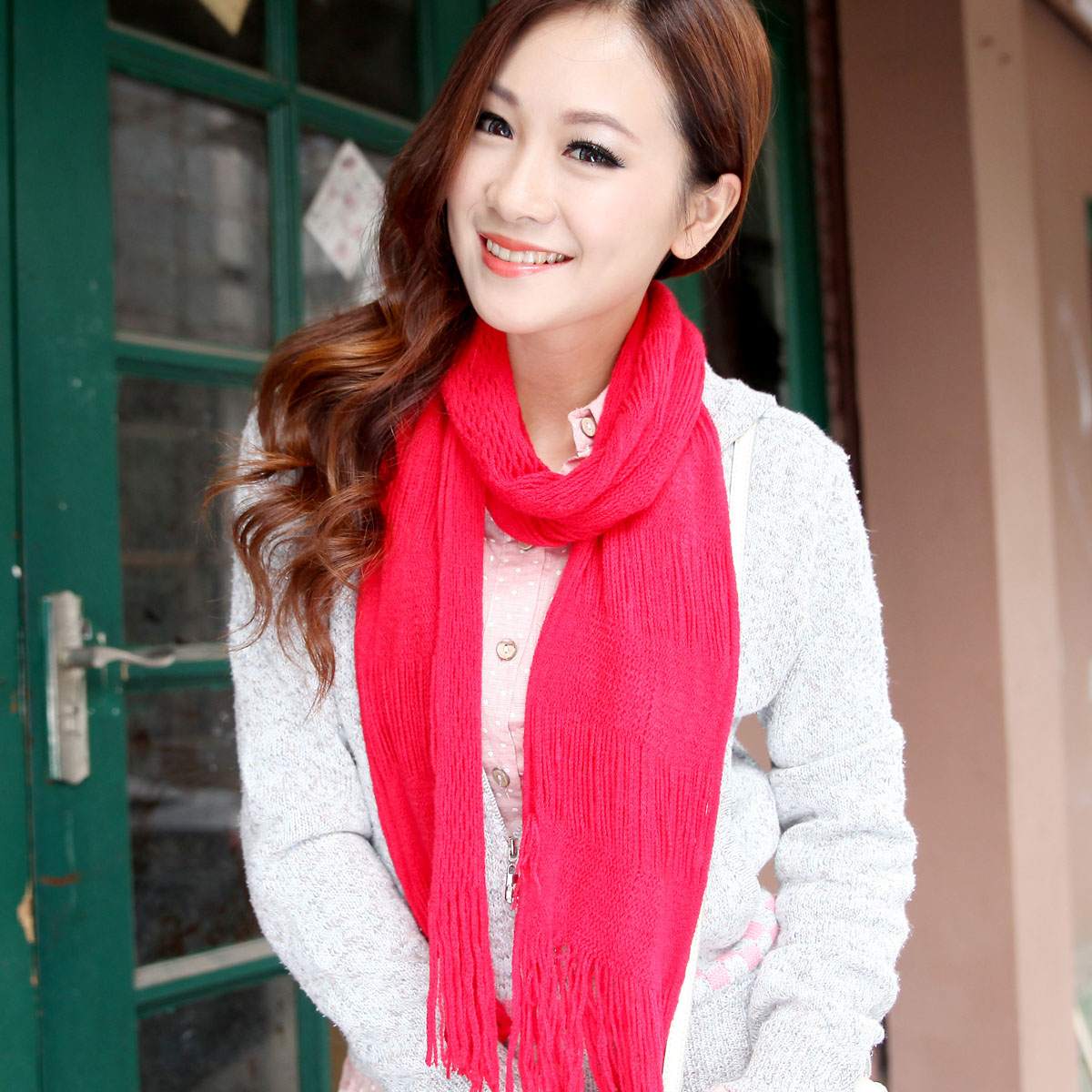 秋冬天女士围巾...