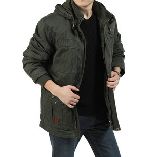  【试用中心官方推荐】AFS JEEP棉衣男装毛胆棉袄子保暖外套男棉服