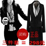 衣播正品特价秋冬装2011女装职业装正装工装小西装外套半身裙套装