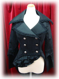 歌特女王黑色风衣燕尾服风衣外套动漫LOLITA