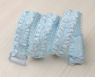 Sigen<em>肩带</em>专卖 双肩款纯色褶皱银丝<em>肩带文胸</em>带