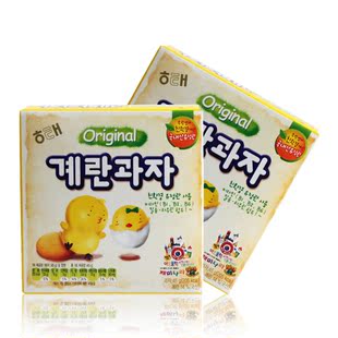  限区包邮韩国进口食品健康零食营养海太鸡蛋饼干 宝宝儿童辅食45g