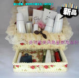 遥控器篮美容化妆品护肤品收纳盒充电器收纳箱<span class=H>彩妆</span><span class=H>香水</span>田园收纳架