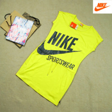 2012nike耐克正品女子夏季大LOGO圆领长款短袖半袖运动休闲连衣裙