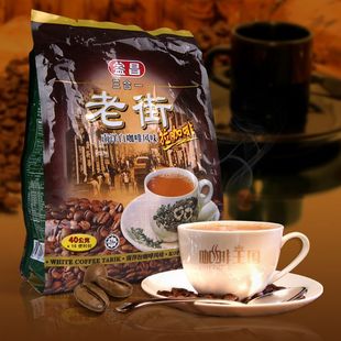  进口饮品 马来西亚益昌老街白咖啡3合1原味40g15包600g700g