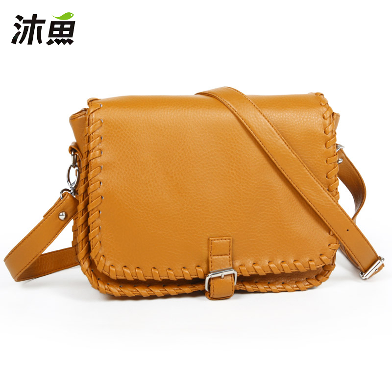 糖果色韩版编织包...