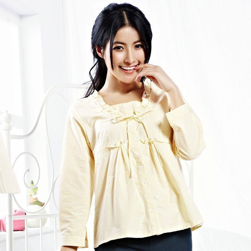 2012 new style spring song, real brand Pajama top thin ladies cute Angels clearance sale casual home wear