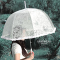 透明伞 蕾丝透明伞 雨伞 拱形伞 女士雨伞 可爱公主伞 外贸日单伞