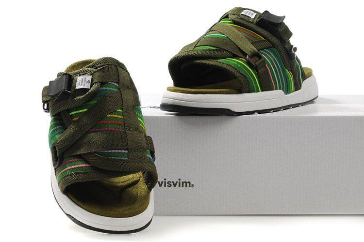 掌柜推荐 VISVIM&CLOT打造/陈冠希潮流拖鞋/绿彩虹/男款多配色
