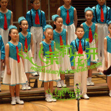 六一儿童表演服大合唱服装演出服小学生中学生女孩舞台蓝色H01