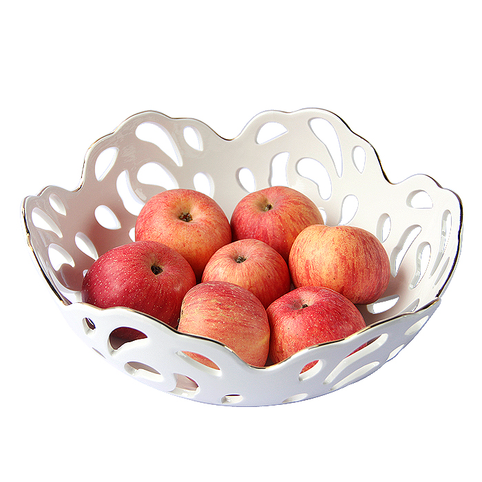 Top grade 13 European style ceramics Fruit plate household Hollow Fruit baskets originality Fruit bowl giftin the Tableware , Tableware , Fruit bowl/Fruit plate/Hamper category - from Buy2taobao.com to provide professional Taobao agent buy service