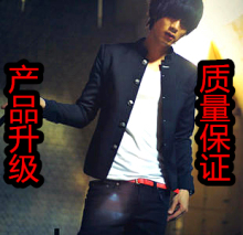 韩版新春装韩版修身小西装男热血高校校服休闲西服修身立领中山装