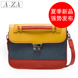 AZA阿札2012夏季新款女包潮复古撞色包糖果色包包手拿斜跨包9222