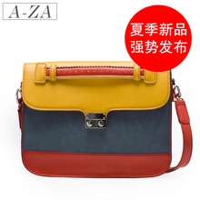 AZA阿札2012夏季新款女包潮复古撞色包糖果色包包手拿斜跨包9222