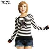 2011冬款贝蕾地 女童中领 <em>圆领毛衣</em> 全棉线衣 