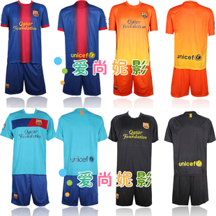 New home team Barcelona Football clothes suit adult football soccer clothing clothes children's football clothing