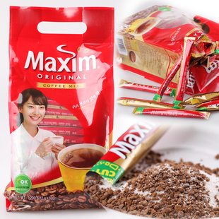  韩国咖啡100条装 maxim 咖啡 韩国 麦馨咖啡原味 韩国进口咖啡