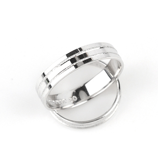  炎黄珠宝 Pt950铂金戒指 婚戒 现货 情侣对戒 白金戒指 轨迹