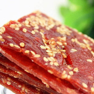  芝麻 蜜汁猪肉脯 双鱼风味 特级靖江猪肉脯正片 250g克清之坊