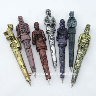  万泉 兵马俑工艺品树脂笔 留学 旅游纪念品 出国送老外特色小礼品